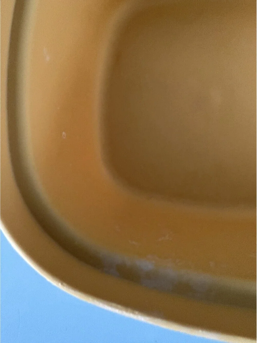 Vintage Tupperware Harvest Gold Steam N Store With Lid NO Strainer